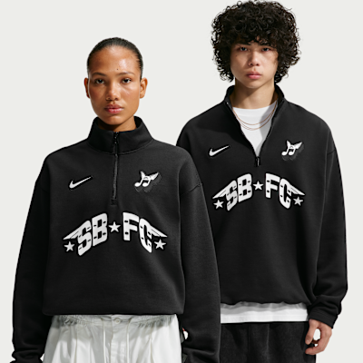 Nike SB Skate 1/2-Zip Fleece Crew-Neck Sweatshirt. Nike CA